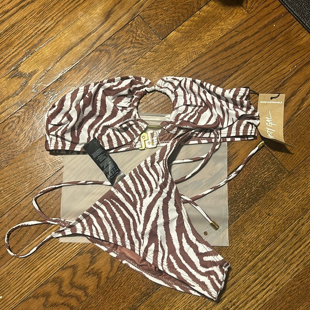 Zebra print bikini